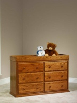 oak changing table dresser