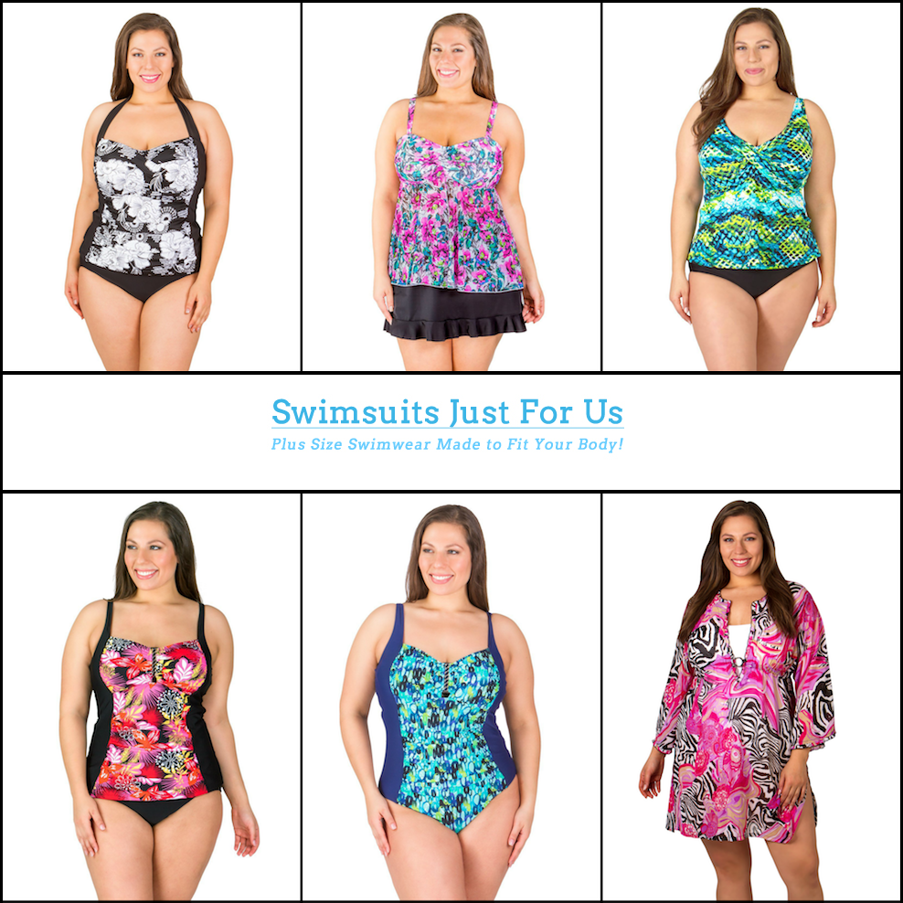 Plus Size Swimsuits on Sale_Plus Size Bathing Suits_Curvy Swimwear_Cute Plus Size Swimsuits_Tankinis_Underwire Swimsuits_Mastectomy Swimsuits