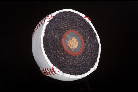 core of a baseball