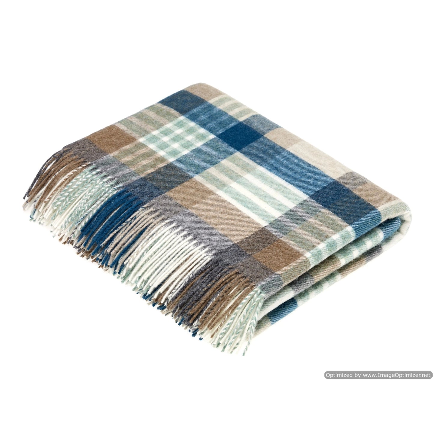Eucalyptus - Merino Lambswool Throws - Made in England