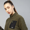 Pocket Detailed Warm Fleece Jacket -Women