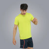 Round Neck Spandex T-shirt With Back Mesh - Men