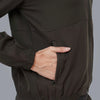 Poly Stretch Trendy Gyming Jacket (Olive) - Women