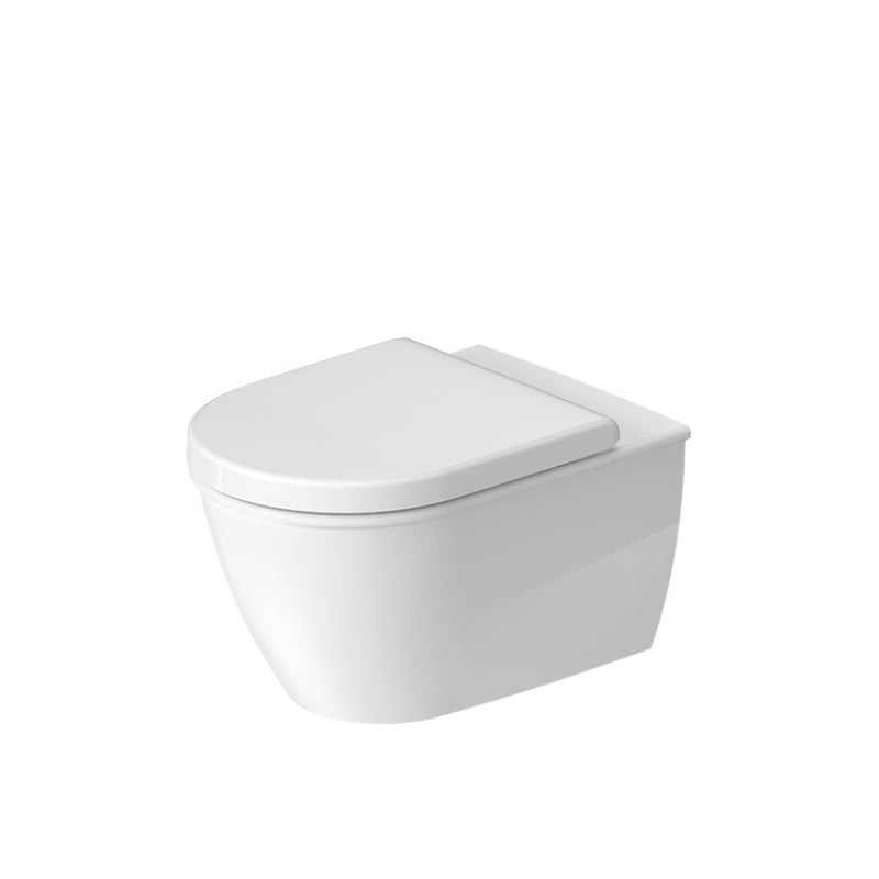 Duravit Darling New 21.25" 1.6 gpf & 0.8 gpf Dual-Flush Wall Mount Toilet in White - 2545090092 – Vevano