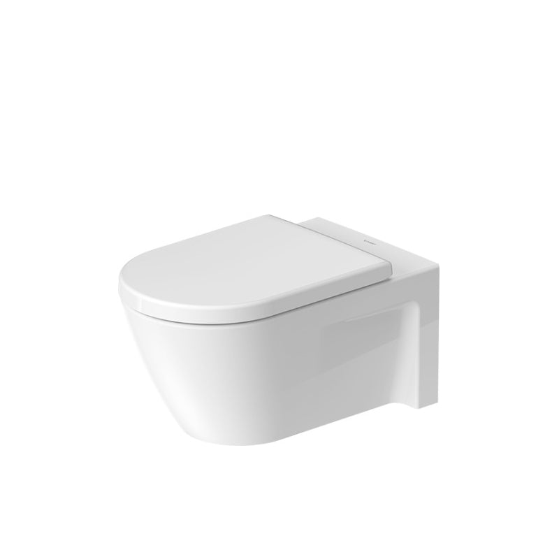 Van God room Appartement Duravit Starck 2 Elongated 1.6 gpf & 0.8 gpf Dual-Flush Wall Mount Toilet  in White - 2533090092 – Vevano
