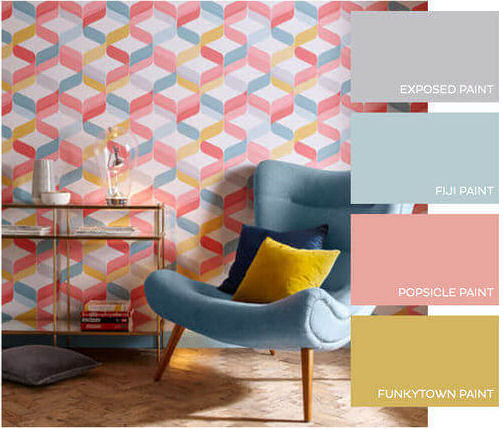 Trendy tricks to mix Wallpapers and Wall Plasters seamlessly in your r –  