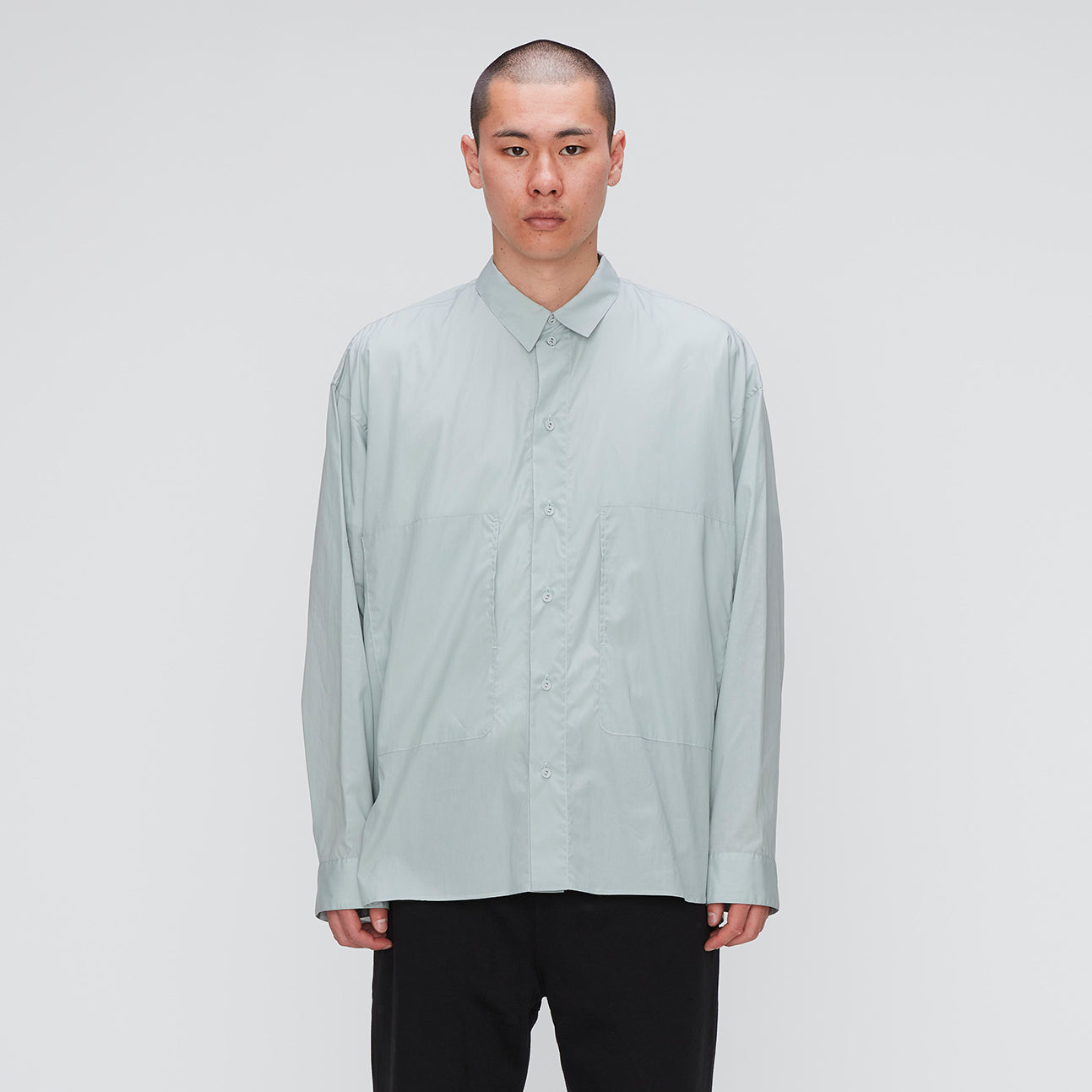 【POLYPLOID】SHIRT JACKET C / PALE BLUE