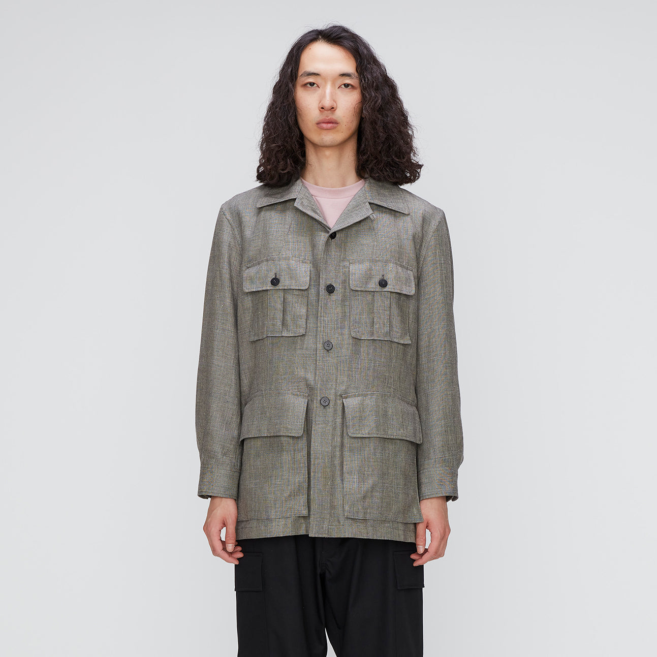 【Cale】SAFARI JACKET / LIGHT GRAY