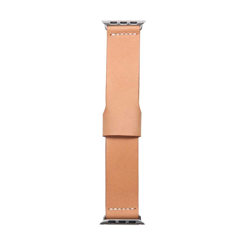 tan leather watch