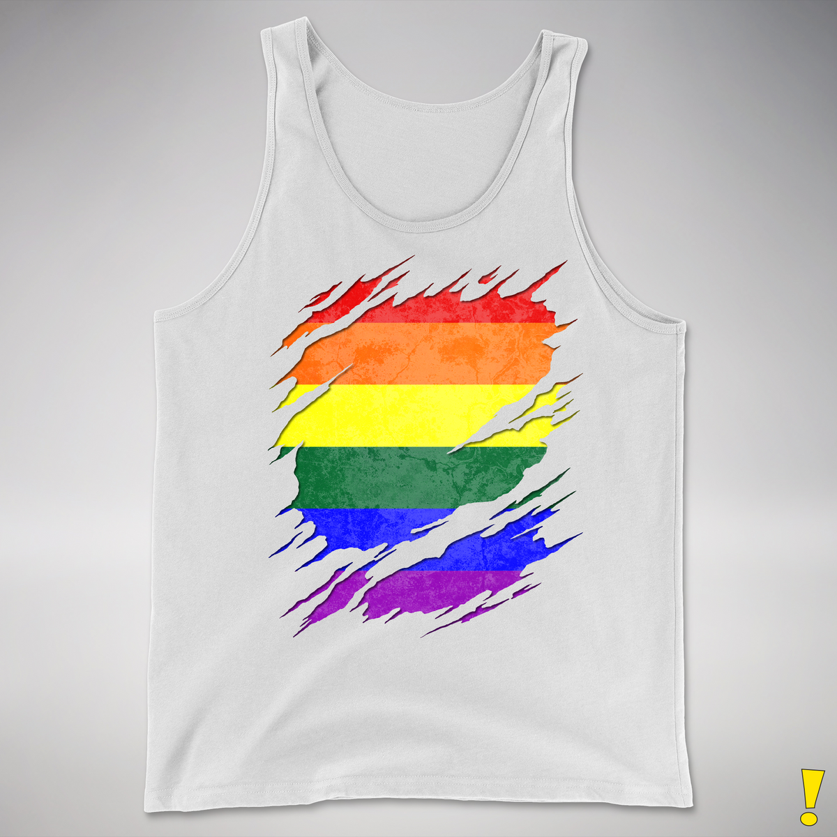 Lgbtq Pride Flag Ripped Reveal Premium Tank Top Whee Pride 5318