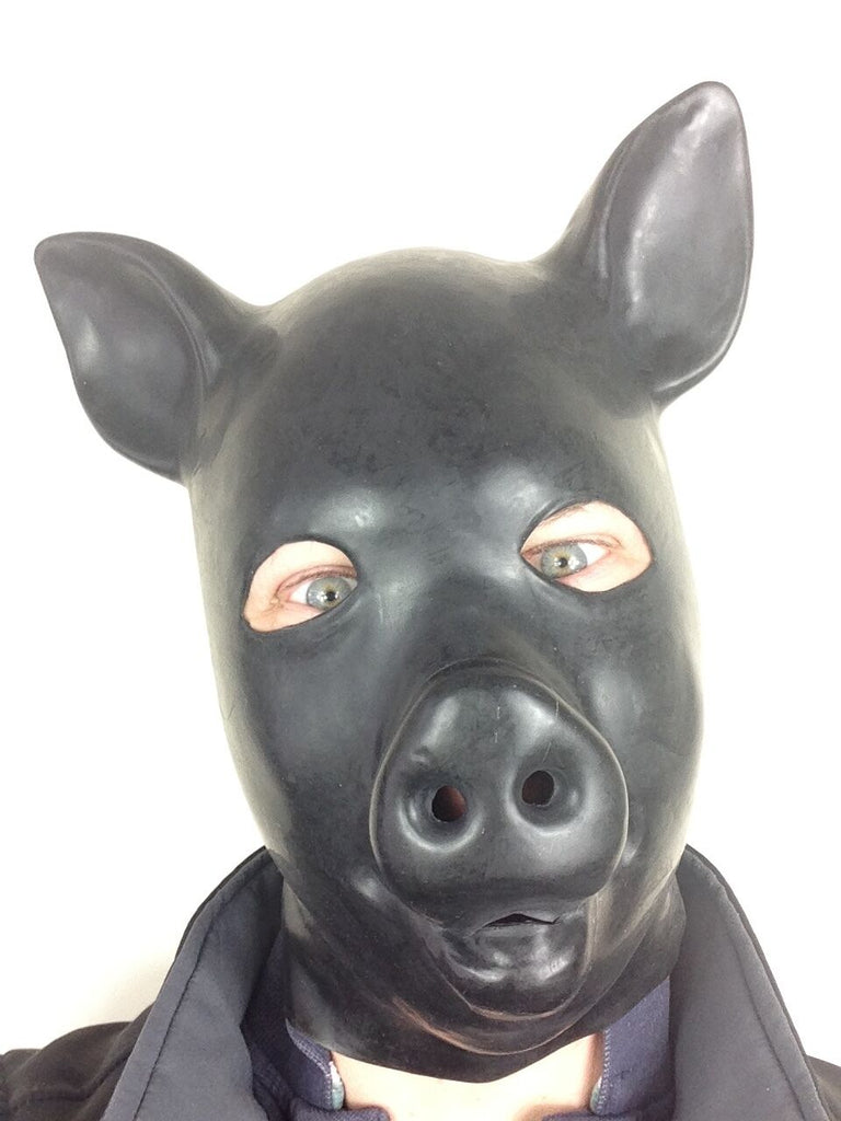 Black Pig Mask | Rubber Johnnies Masks