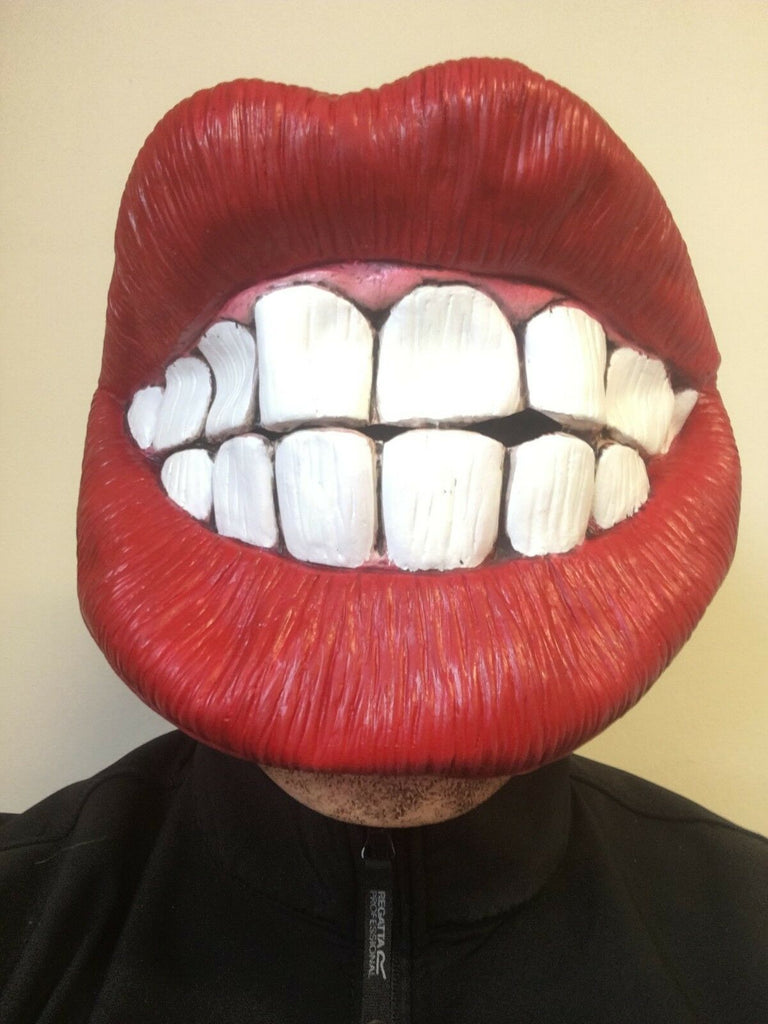 Funny Big Mouth Red Lips Smile Teeth Mask Latex Fancy Dress Stag Hen C