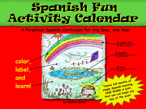 Spanish Fun Activity Calendar