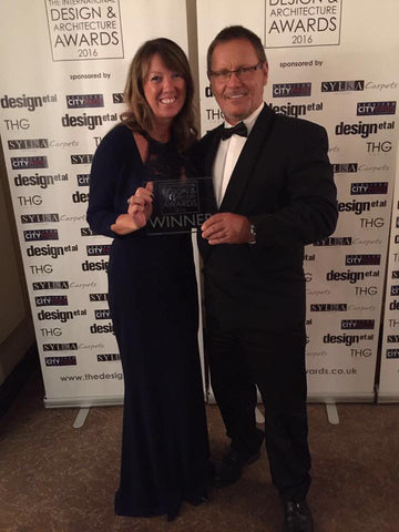 Bruce and Justine with Award