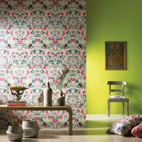 Durbar Menagerie Wallpaper with Green