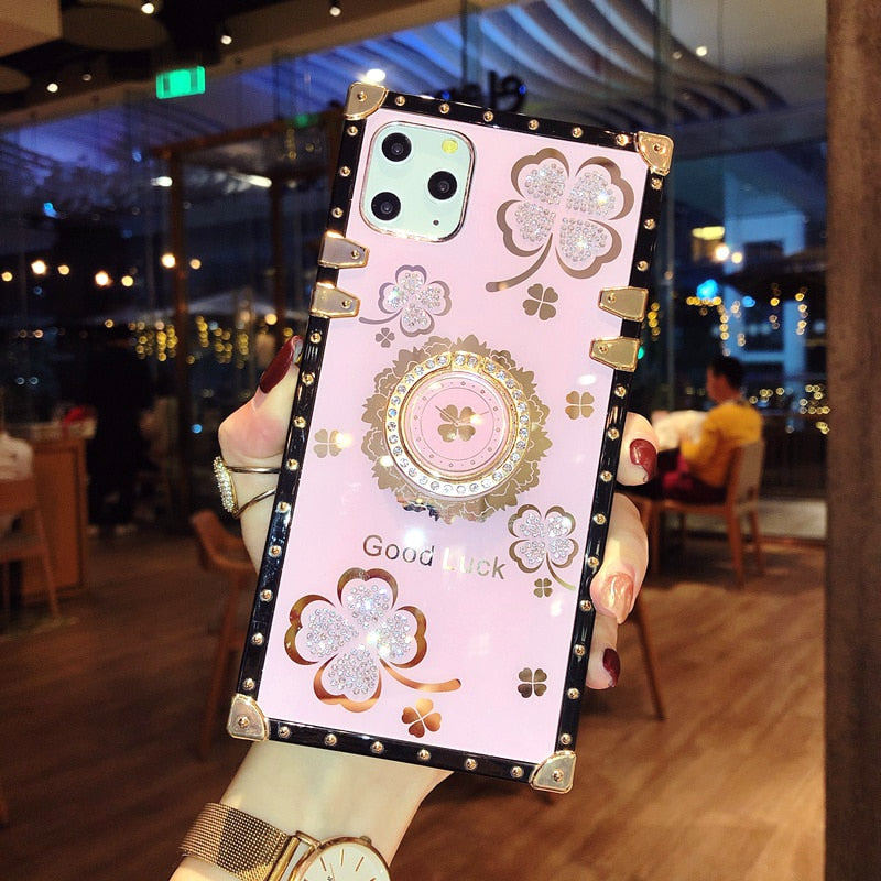 Luxury Ring Flower Phone Case For Samsung CASEHZ