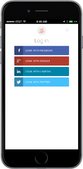 automatic coop door universal web app social login interface