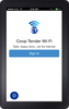 Coop Tender Universal Web App Sign in tablet device
