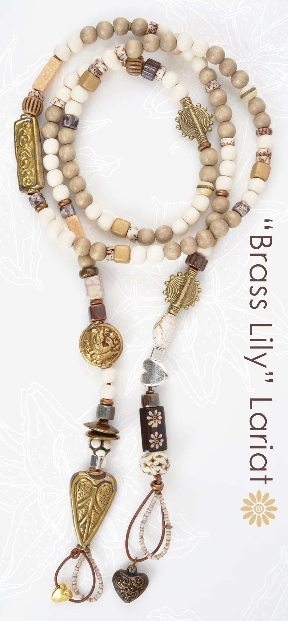 Brass Lily Lariat Blog Tamara Scott Designs