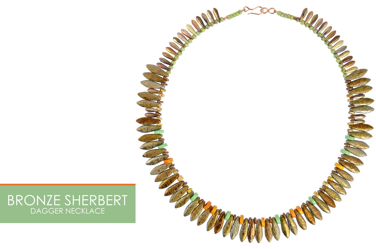 Bronze Sherbert Etched Necklace Tamara Scott Designs