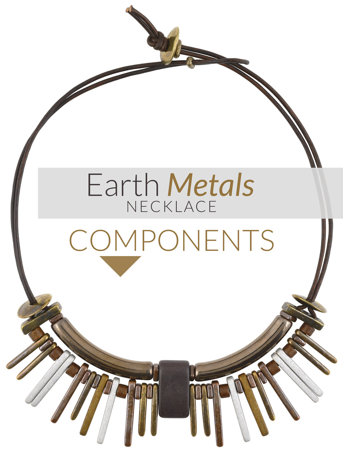 Earth Metals Leather Necklace Blog magdakaminska