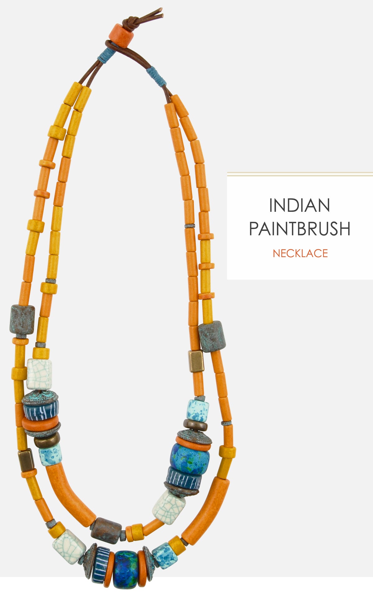 Indian Paintbrush Necklace magdakaminska