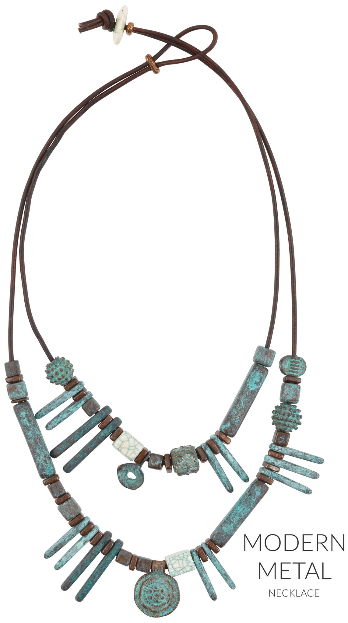 Modern Metal Leather Necklace Blog Tamara Scott Designs