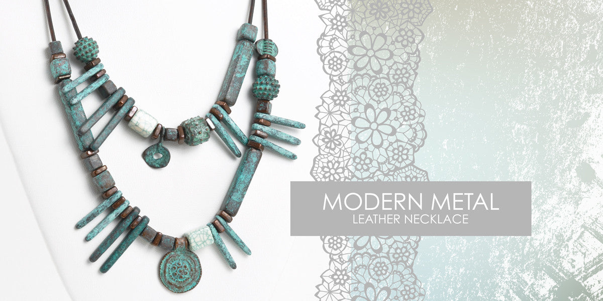 Modern Metal Leather Necklace Blog magdakaminska