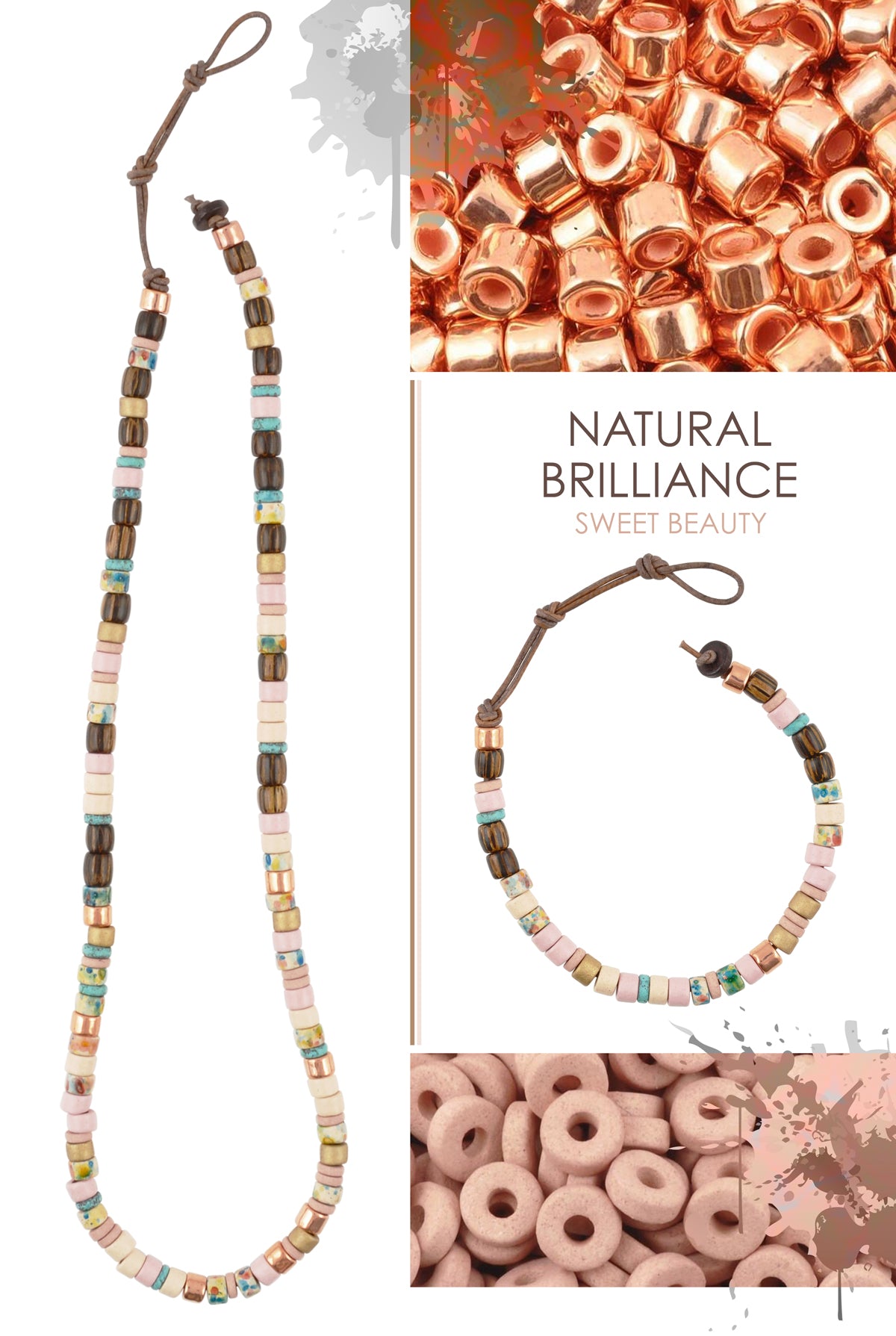 Natural Brilliance Sweet Beauty Necklace and Bracelet