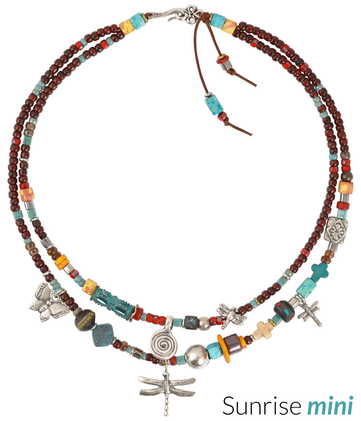 Sunrise Mini Leather Necklace Blog Tamara Scott Designs
