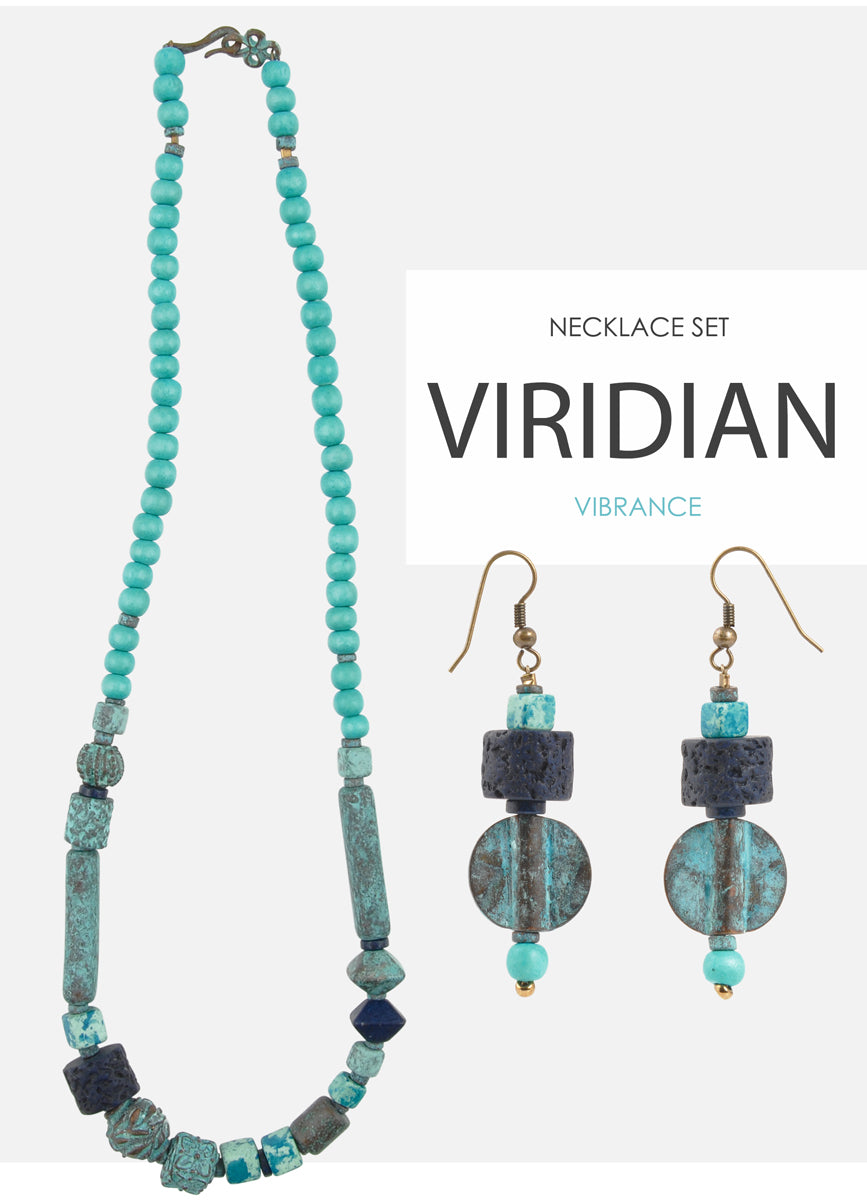 Viridian Vibrance Necklace Set Tamara Scott Designs