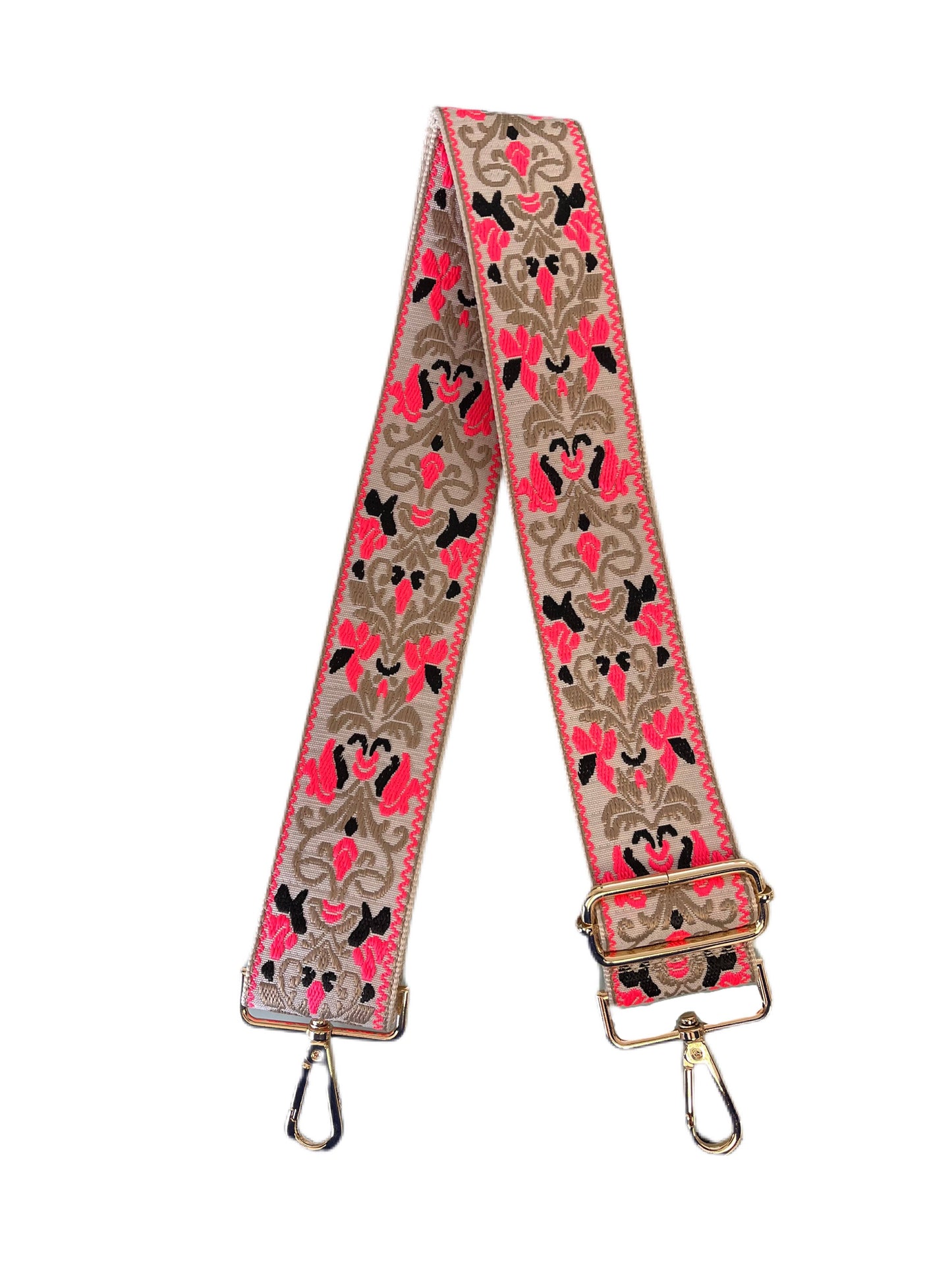 Embroidered Flower Bag Strap