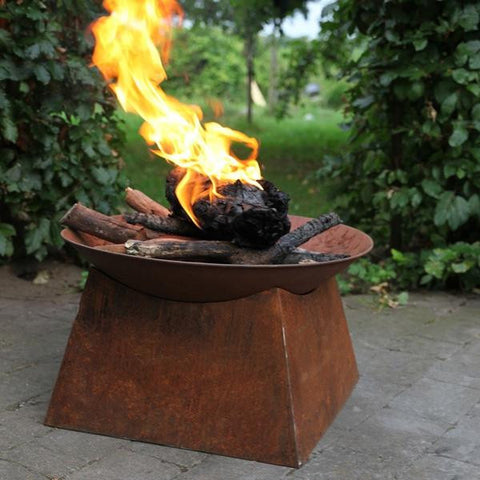 Rustic Rusty Fire Pit Brazier - Featured in Exclusive Magazine