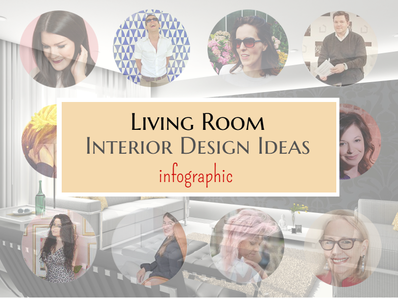 living room design ideas infographic