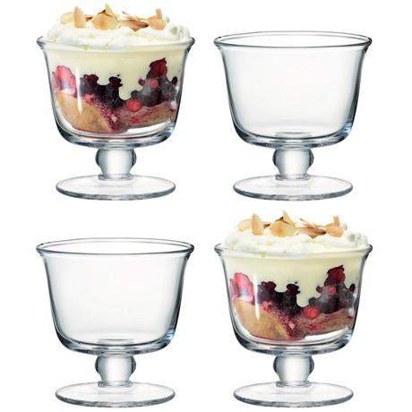 LSA Serve Tall Dish - Set of 4 - Clear