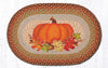 OP-438 Pumpkin Leaf Oval Patch Rug