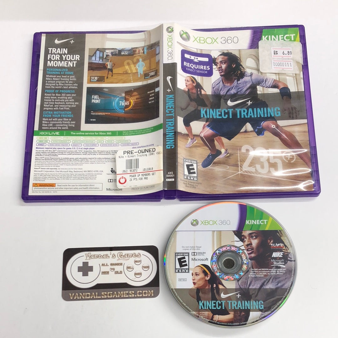 Xbox 360 - Nike + Kinect Training Xbox 360 With Case #111 – vandalsgaming