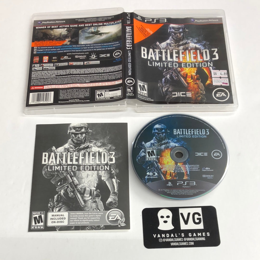 Ps3 - Battlefield 3 Limited Edition Sony PlayStation 3 Complete #111 –