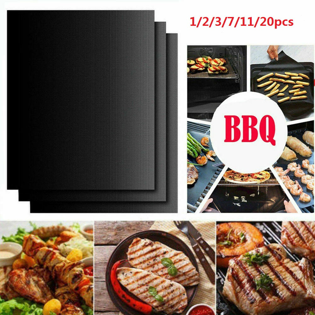 Barbecue Grill Mat Reusable Non-stick BBQ Cooking Baking Mats Covers Sheet Foil