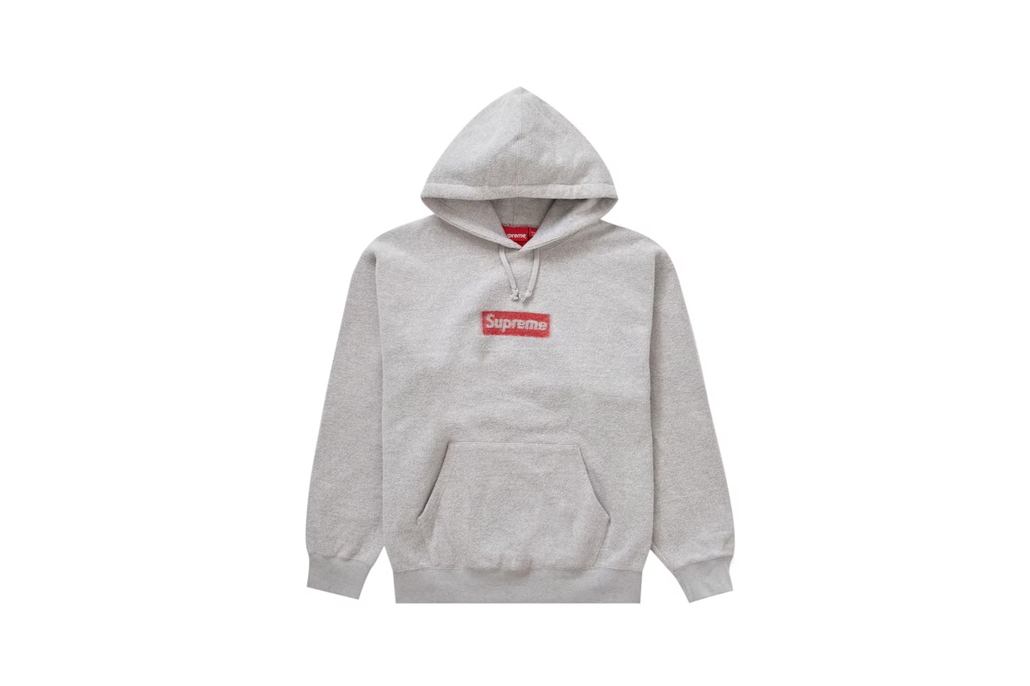 Supreme Inside Out Box Logo Hooded Sweatshirt Heather Grey – AfterStock