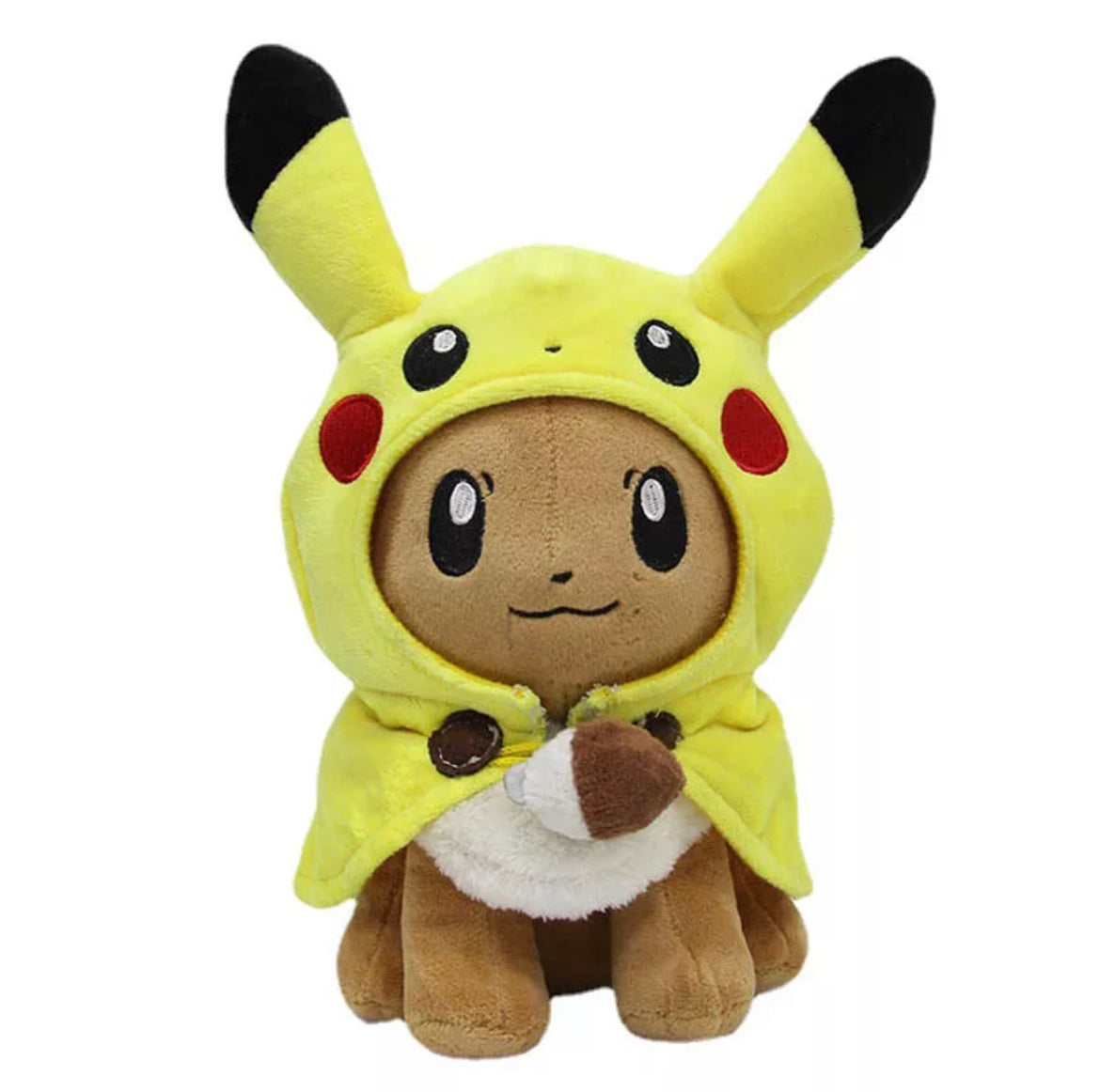Bandiet Badkamer bovenstaand Eevee knuffel met pikachu cape 30 cm - Vandaag besteld=morgen in huis! –  Gigagad