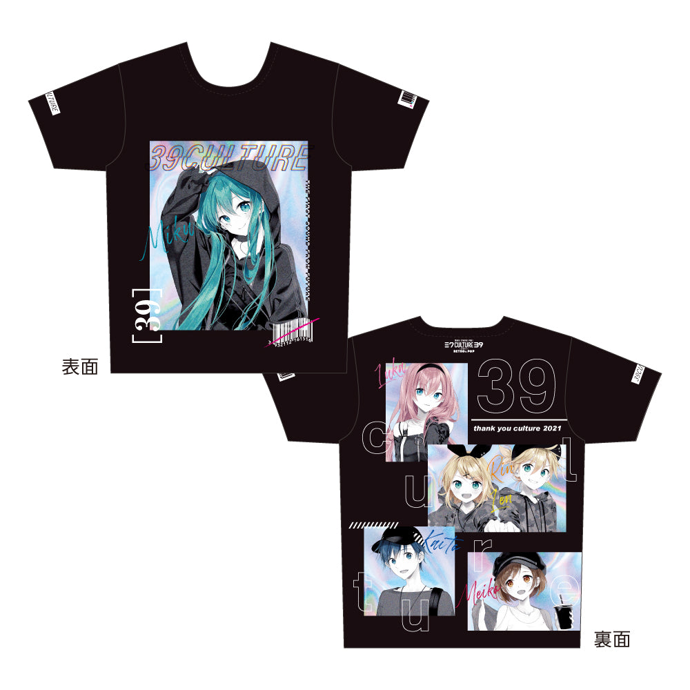 初音ミク 39culture フルグラフィックTシャツ 望月けい www