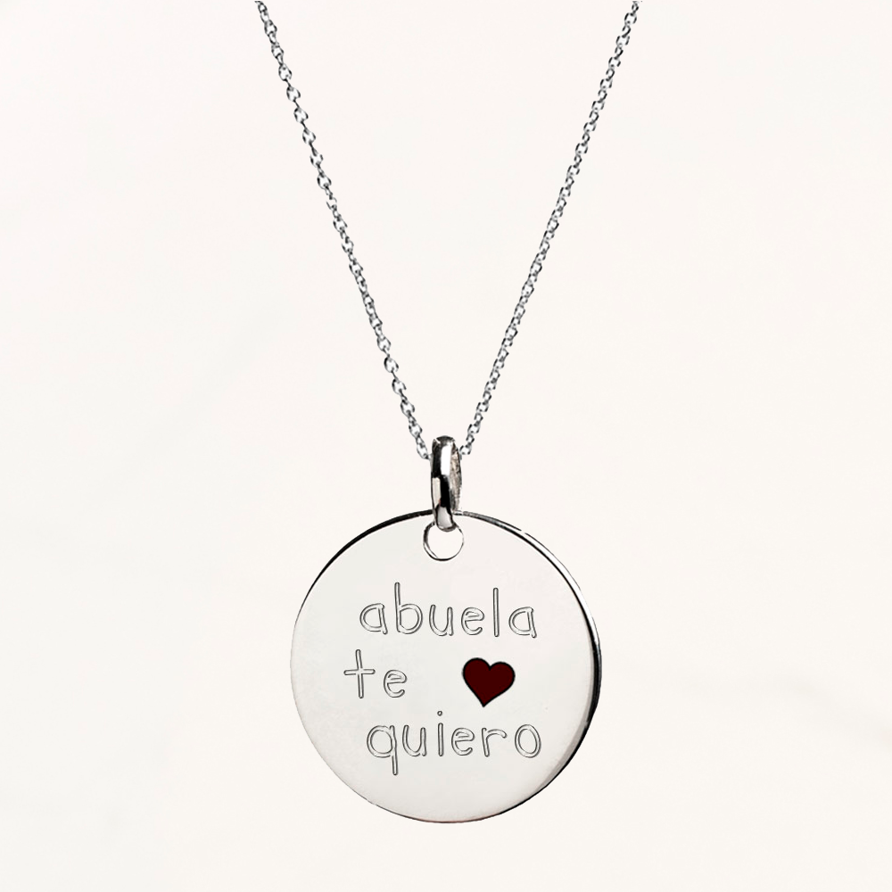 Collar abuela de plata de ley 925 –