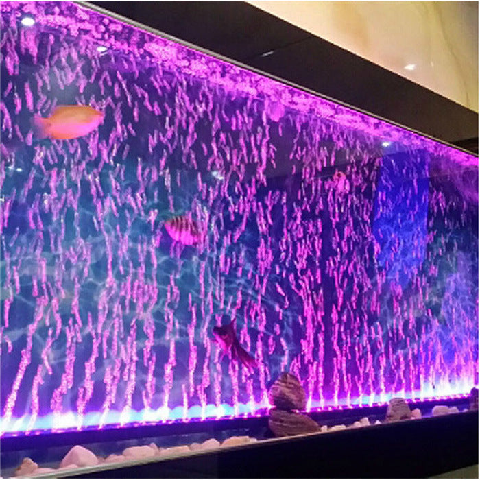 Aquarium Fish Tank Underwater Submersible Color Changing LED Air Bubble Light 