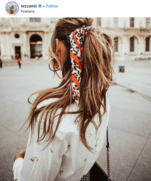 Tezzamb Instagram | Silk Hair Tie | Turquoiselane Boutique