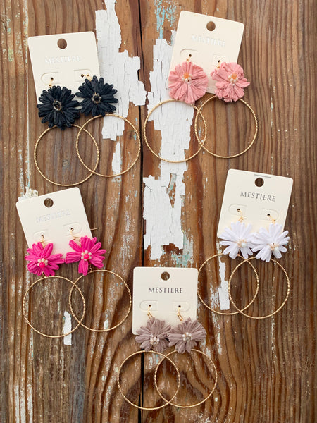 Paper Flower Hoops Paper Flower Hoops