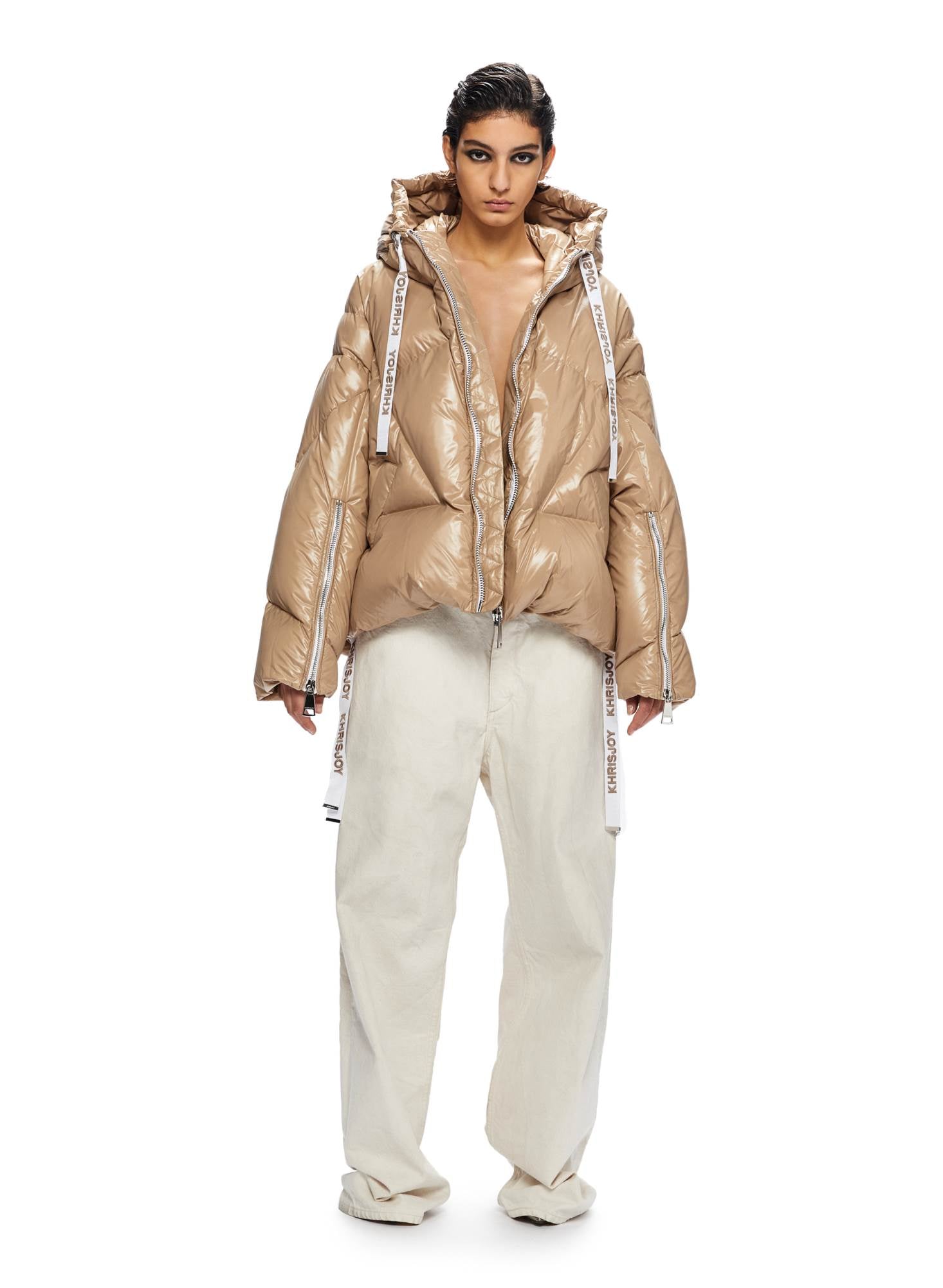 Puff Khris Iconic Shiny Champagne | Down Jacket Women | Khrisjoy