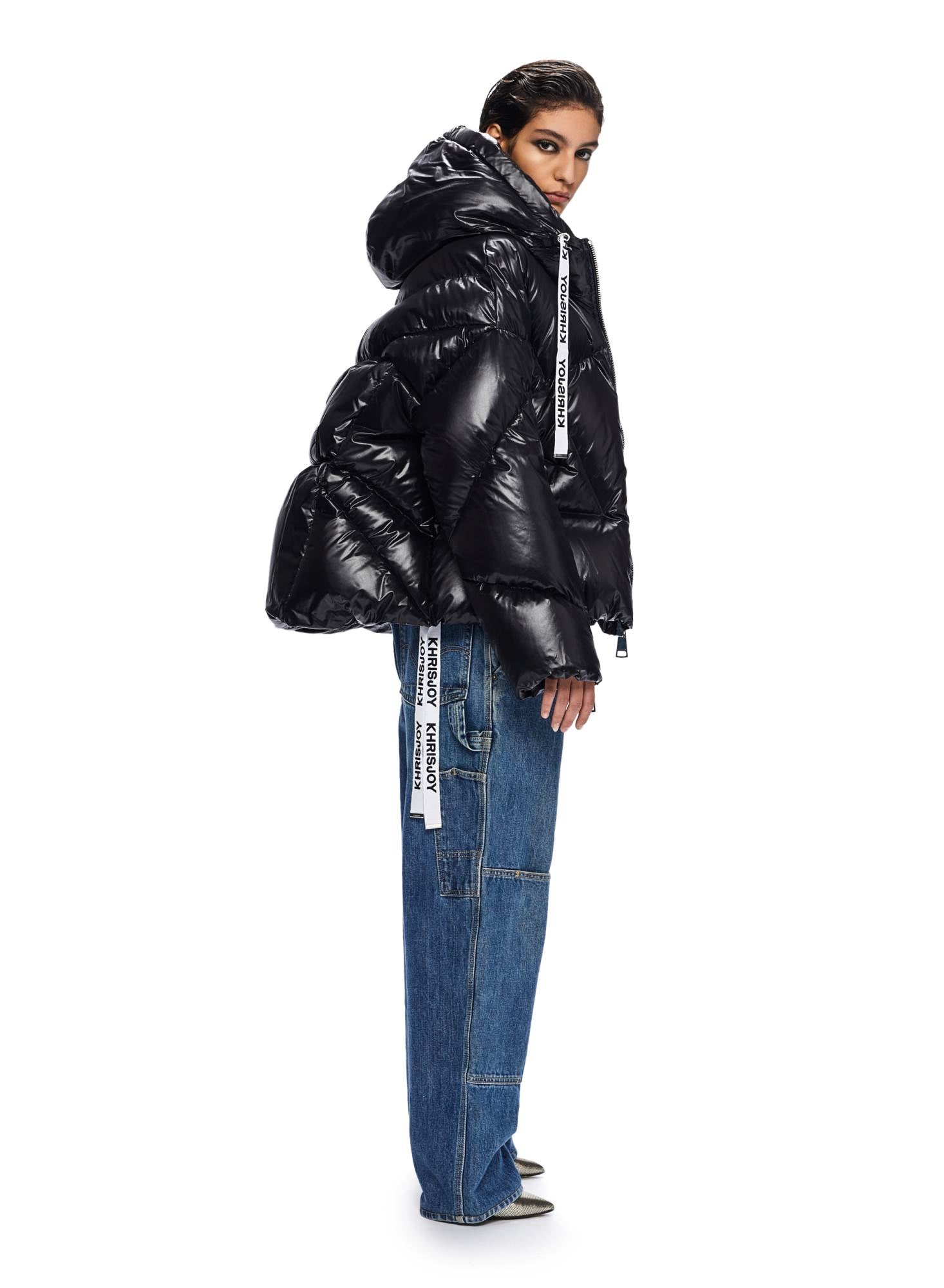 Puff Khris Iconic Shiny Black | Down Jacket Women | Khrisjoy