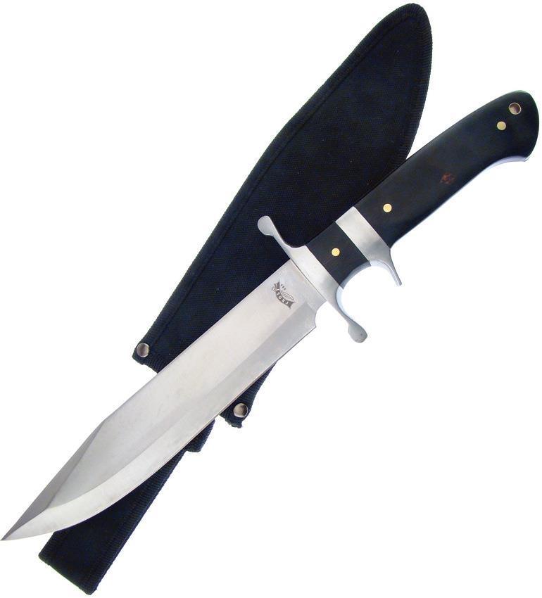 Frost Cutlery 16" Bowie Black Pakkawood Handle Stainless Fixed Knife 1 Knife Company