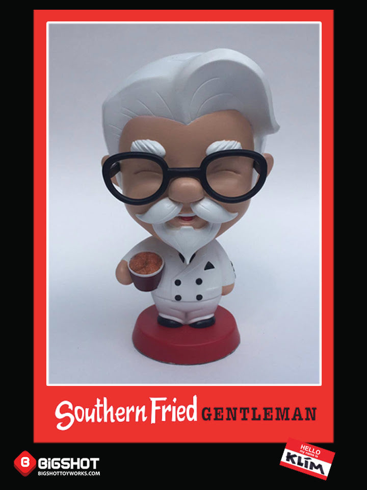 Our super chibi Southern Fried Gentleman figure designed by Klim and produced by Bigshot.